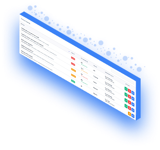 Capture d'écran du tableau de bord Error Explorer